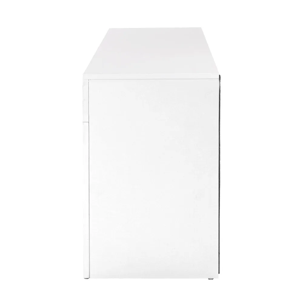 1.3m White High Gloss TV Stand / Entertainment Unit