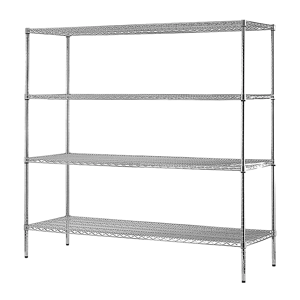 3 - Modular Wire Storage Shelf | Dimensions: 1500 x 450 x 1800mm | Steel Shelving