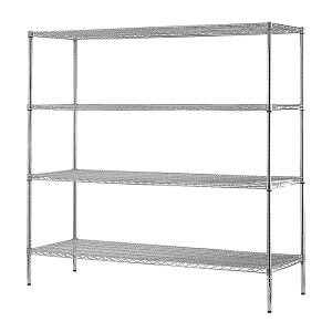 3 - Modular Wire Storage Shelf | Dimensions: 1500 x 450 x 1800mm | Steel Shelving
