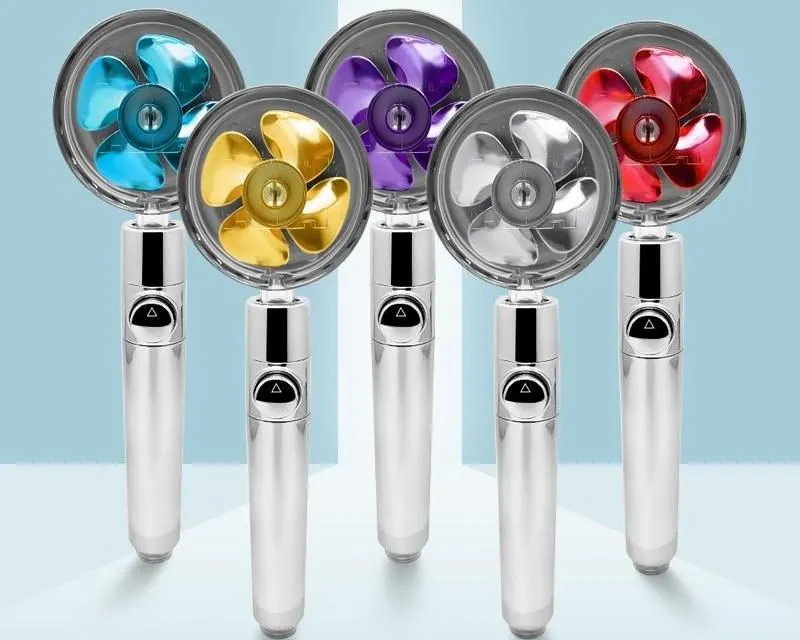 360° Rotating High-Pressure Water Saving Shower Head - Ideal for Low Pressure Supply