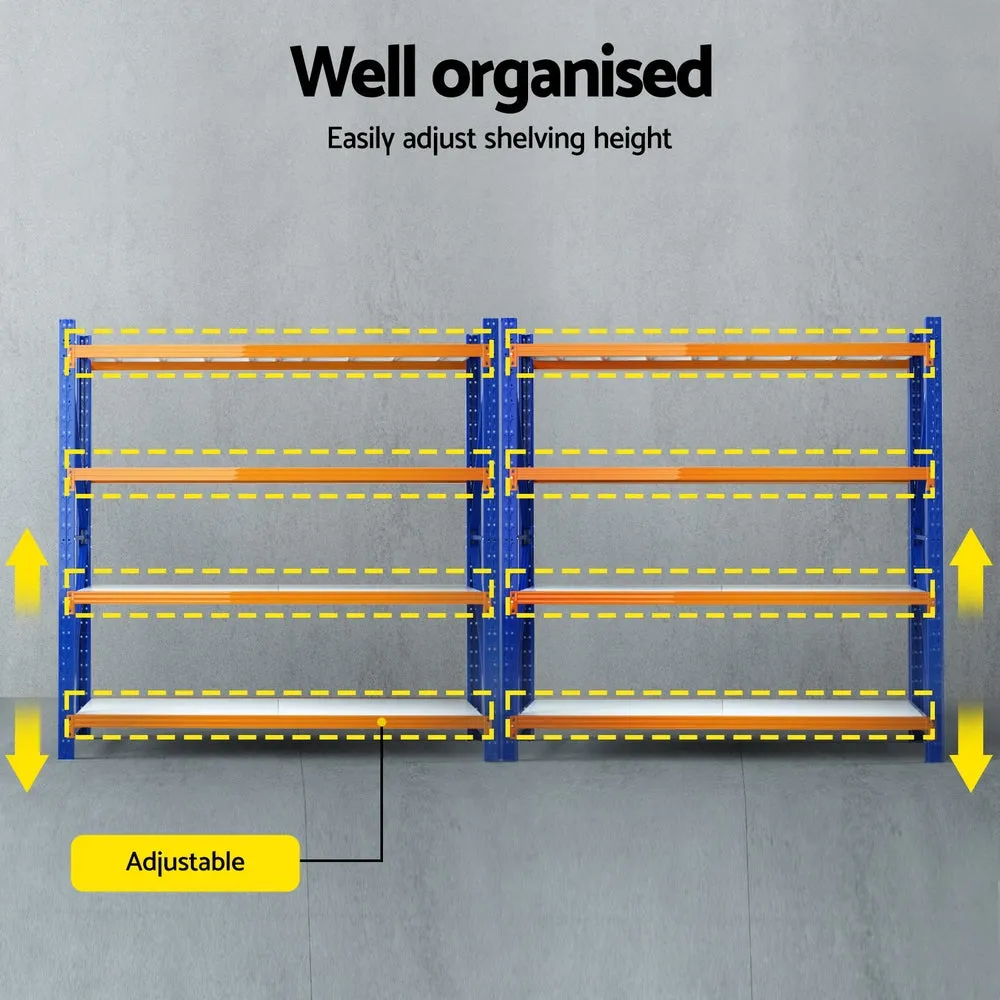 4M x 2M Garage Shelving | Warehouse Storage Rack | Heavy-Duty Shelving