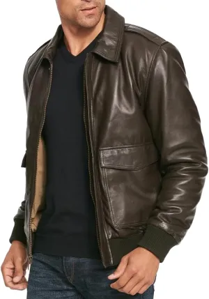 A2 Aviator Flying Tiger WWII Flight Aviator Bomber Jacket in Real Leather for Men B3 Bomber leather jacket