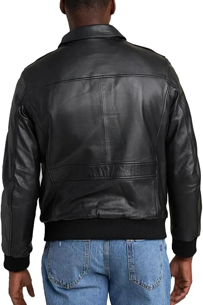 A2 Aviator Flying Tiger WWII Flight Aviator Bomber Jacket in Real Leather for Men B3 Bomber leather jacket