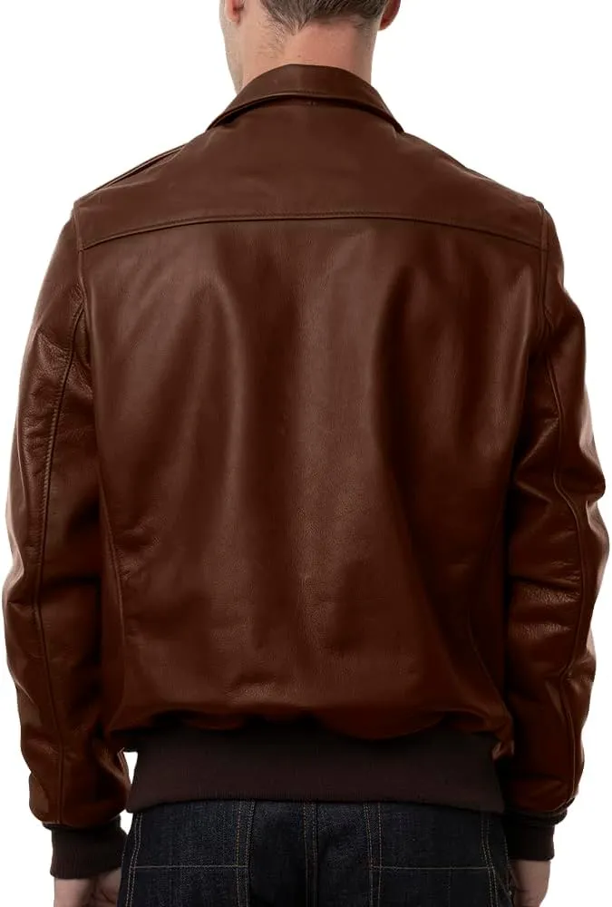 A2 Aviator Flying Tiger WWII Flight Aviator Bomber Jacket in Real Leather for Men B3 Bomber leather jacket