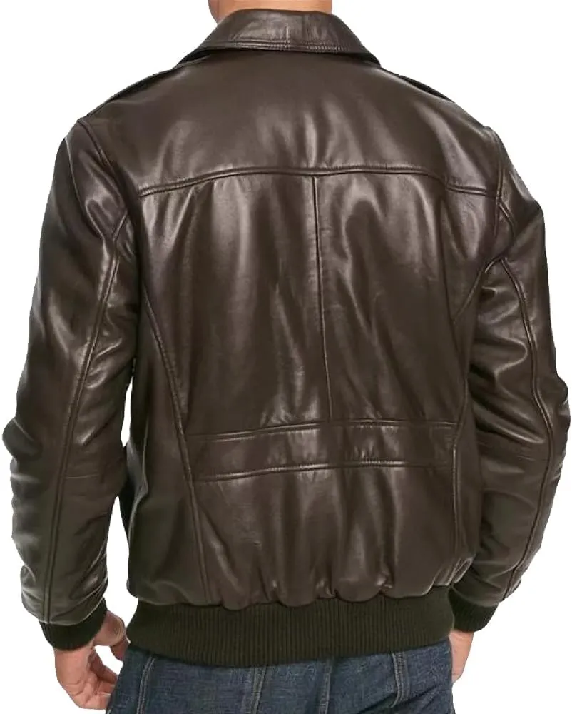 A2 Aviator Flying Tiger WWII Flight Aviator Bomber Jacket in Real Leather for Men B3 Bomber leather jacket