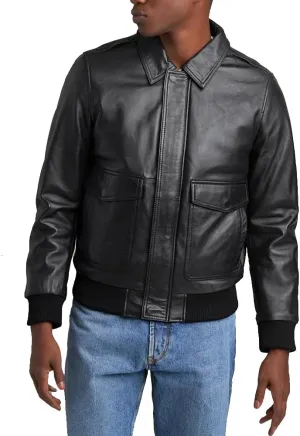 A2 Aviator Flying Tiger WWII Flight Aviator Bomber Jacket in Real Leather for Men B3 Bomber leather jacket
