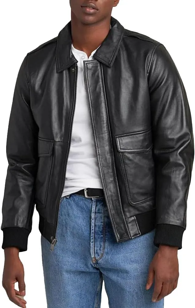 A2 Aviator Flying Tiger WWII Flight Aviator Bomber Jacket in Real Leather for Men B3 Bomber leather jacket