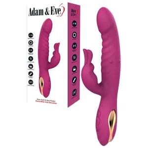 Adam & Eve ROSE GOLD G-SPOT RABBIT -  22.5 cm USB Rechargeable Rabbit Vibrator with Flicking Tip