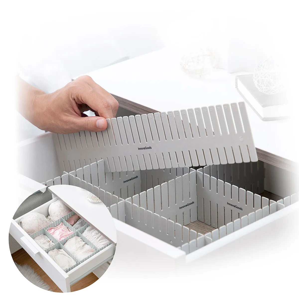 Adjustable Drawer Organiser Condor Innovagoods 16 Units
