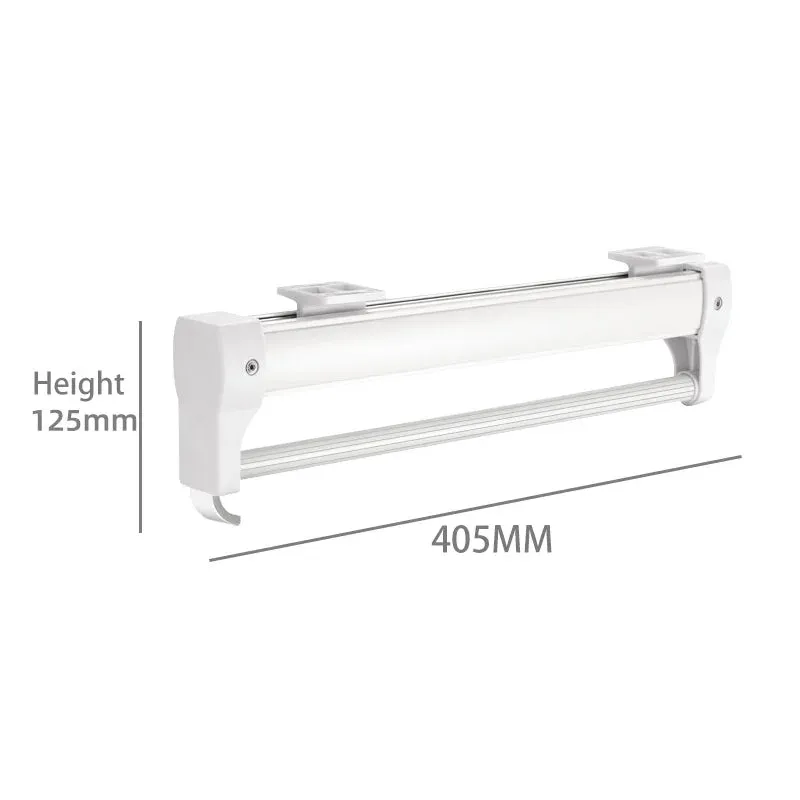 Adjustable Wardrobe Clothing Rail Heavy Duty Pull-Out Closet Valet Rod 25CM Top Mount Wardrobe Hanger Rack Bar Ball Slide