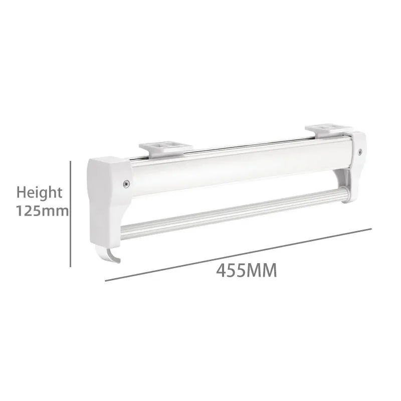 Adjustable Wardrobe Clothing Rail Heavy Duty Pull-Out Closet Valet Rod 25CM Top Mount Wardrobe Hanger Rack Bar Ball Slide