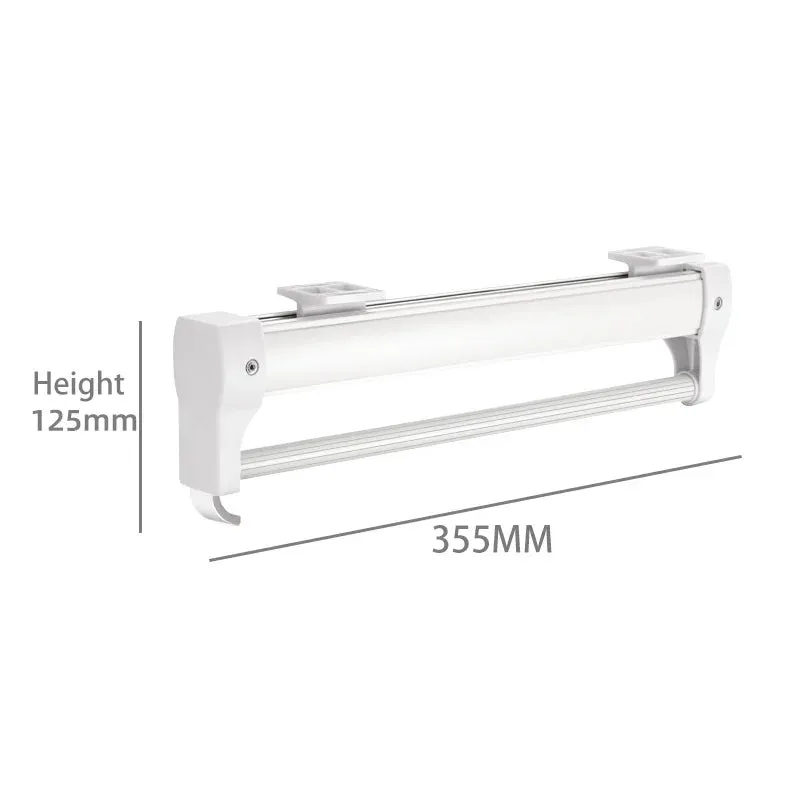 Adjustable Wardrobe Clothing Rail Heavy Duty Pull-Out Closet Valet Rod 25CM Top Mount Wardrobe Hanger Rack Bar Ball Slide