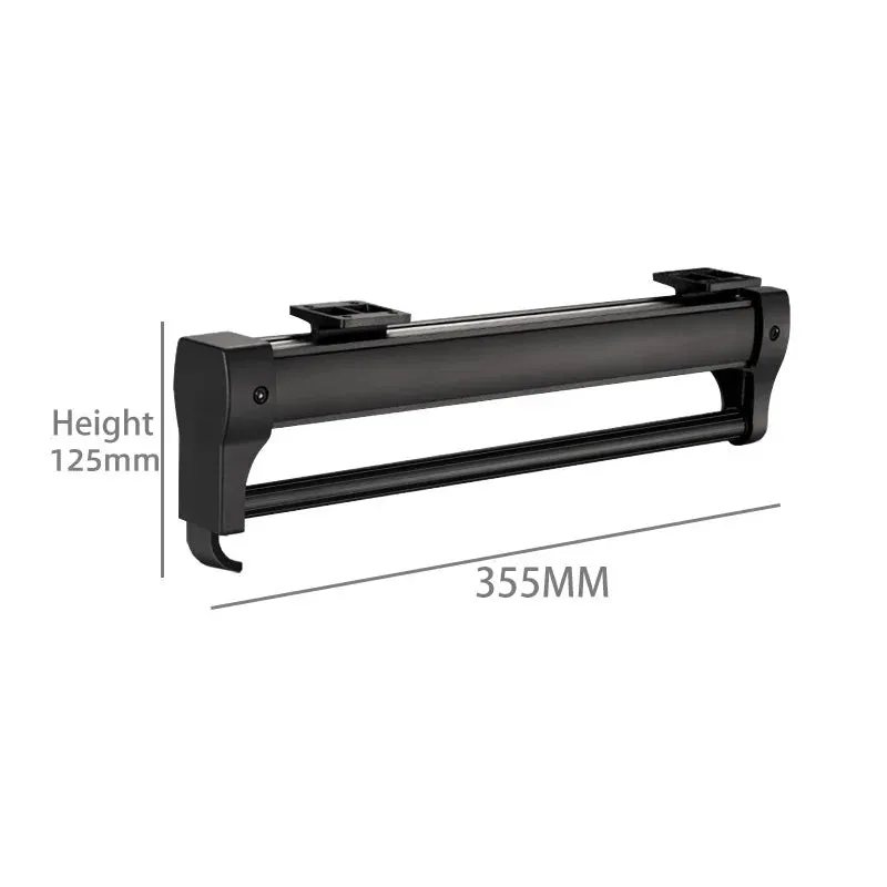 Adjustable Wardrobe Clothing Rail Heavy Duty Pull-Out Closet Valet Rod 25CM Top Mount Wardrobe Hanger Rack Bar Ball Slide