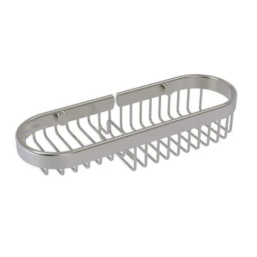 Allied Brass 2.2-in H Screw Mount Solid Brass Satin Nickel Hanging Shower Caddy
