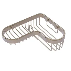 Allied Brass Corner Combination Shower Basket in Antique Pewter