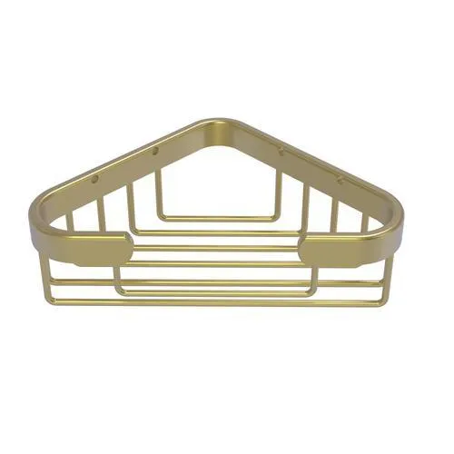 Allied Brass Corner Soap Basket in Satin Brass