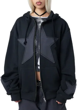 Amiblvowa Y2k Hoodie Zip Up Women Oversized Graphic Sweatshirt Aesthetic Vintage Harajuku Grunge Teen Girls Halloween Jacket