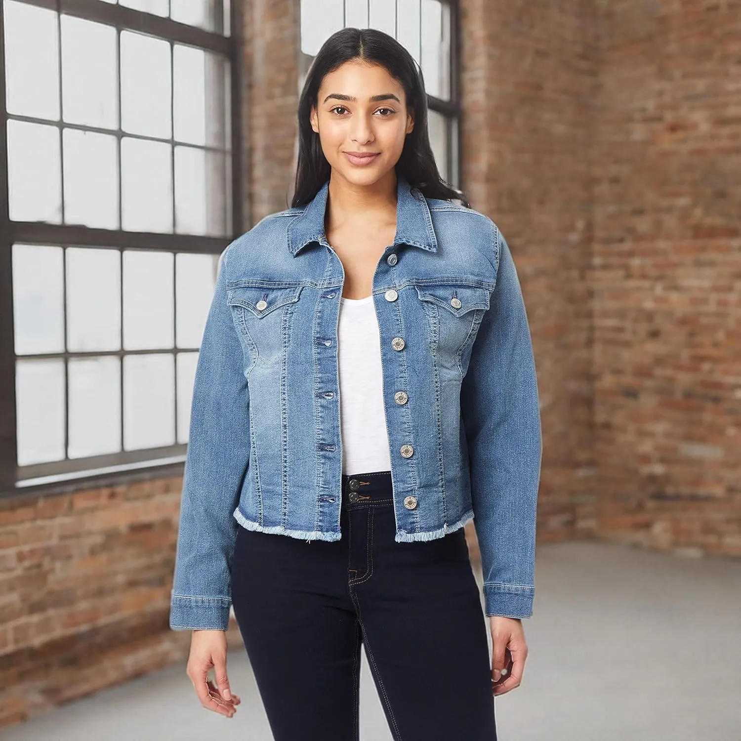 Angels Forever Young Women's Signature Denim Jacket