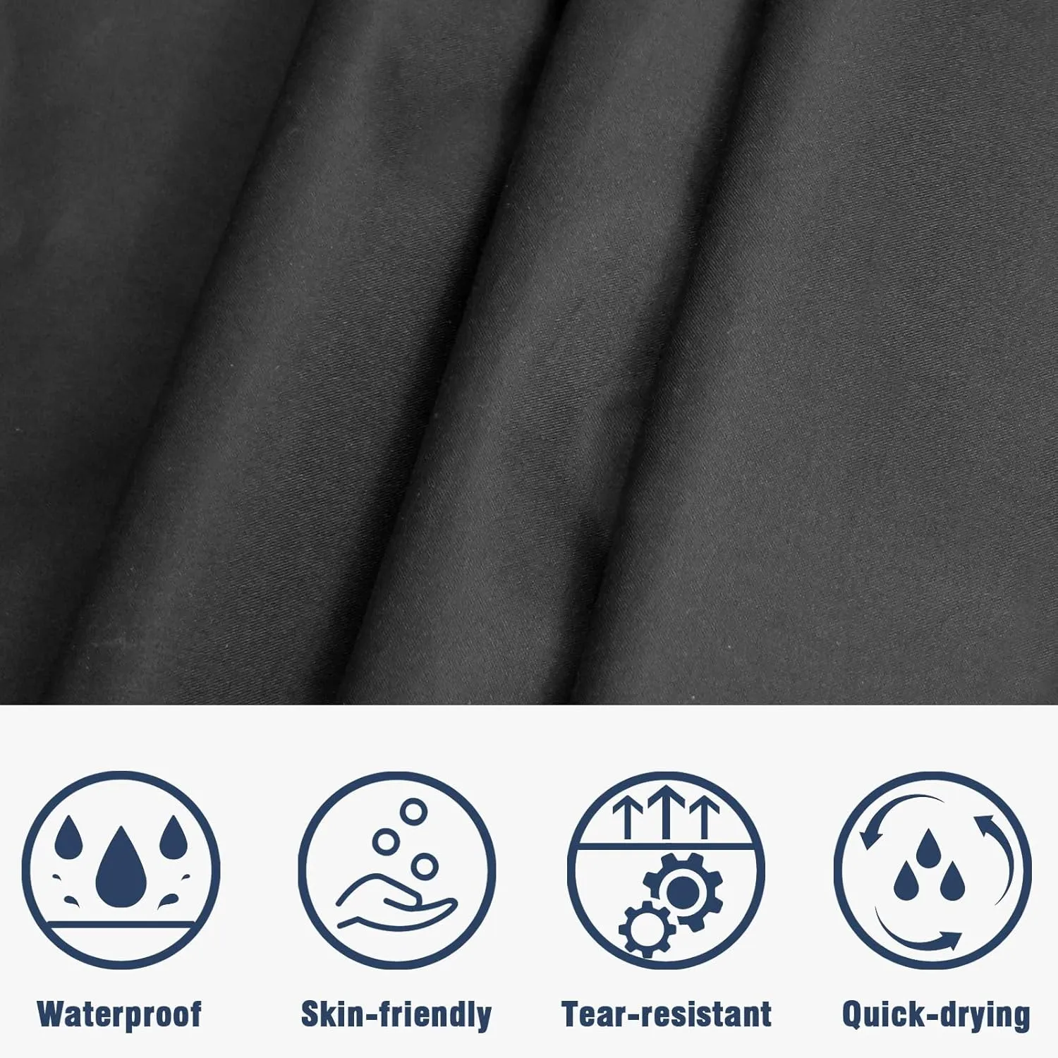 ANYOO Waterproof Rain Poncho Lightweight Reusable Hiking Hooded Coat Jacket for Outdoor Activities