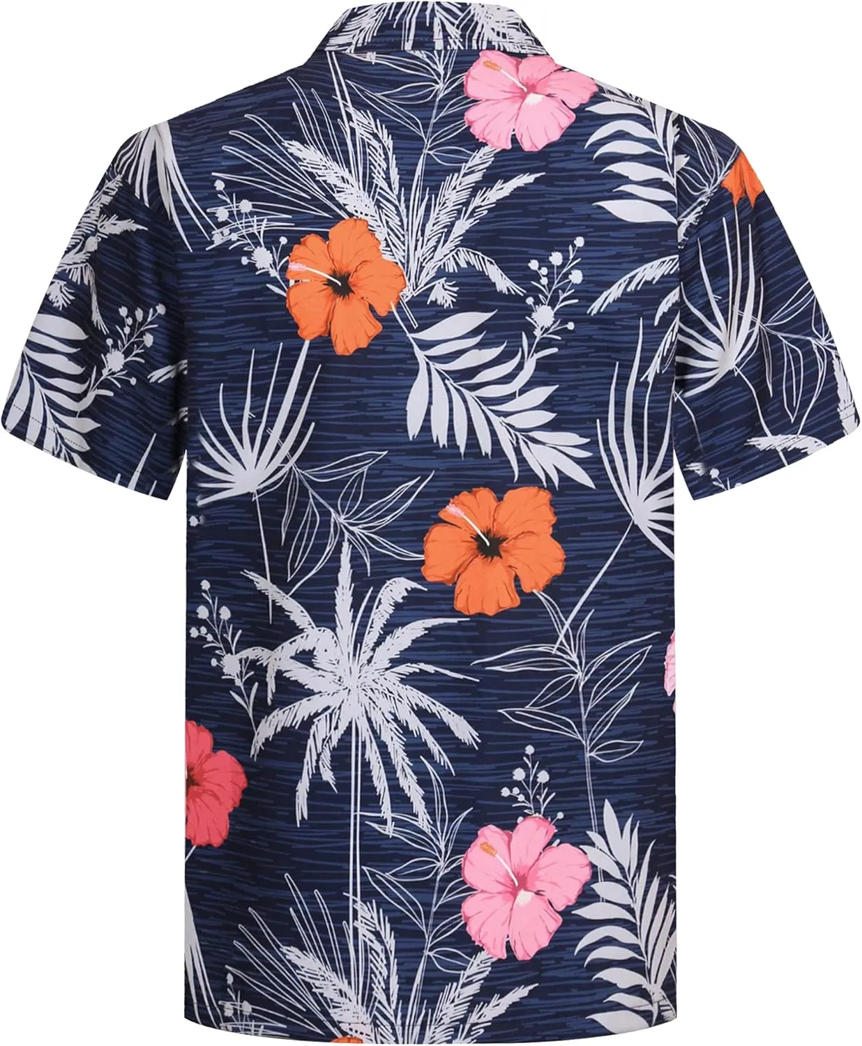 APTRO Men's Hawaiian Shirt Short Sleeve Tropical Vacation Button Down Beach Floral Palm Shirts