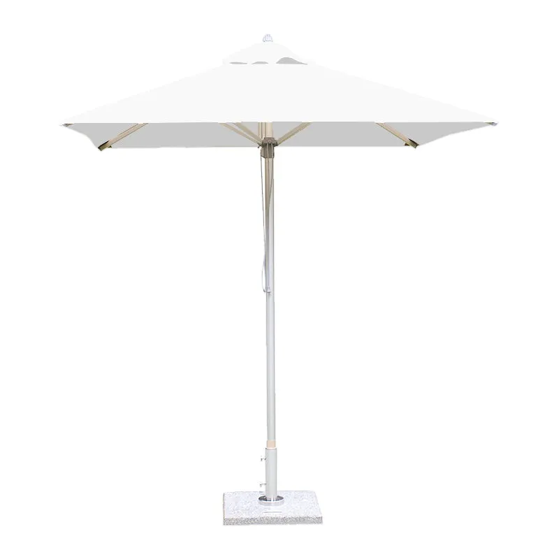 Bambrella 6.5' Square Santa Ana Aluminum Pulley Lift No Tilt Umbrella