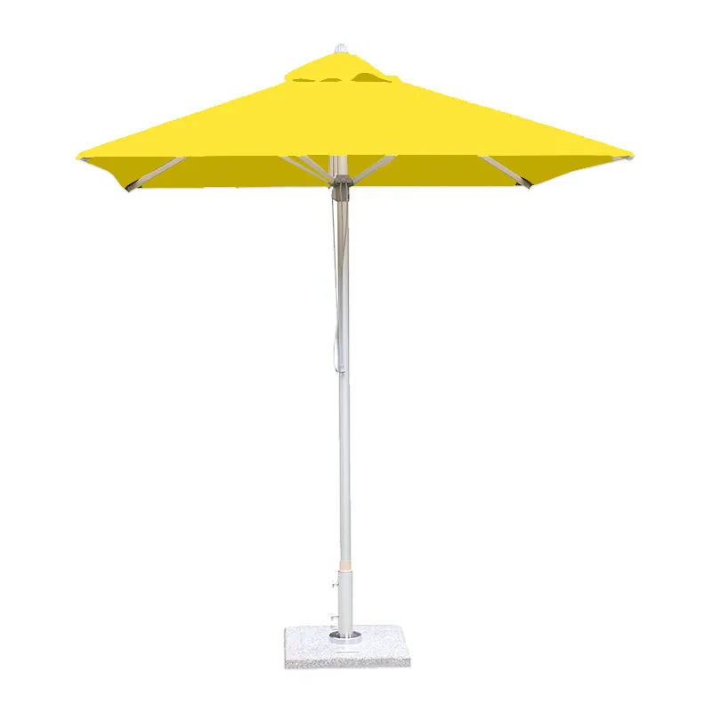 Bambrella 6.5' Square Santa Ana Aluminum Pulley Lift No Tilt Umbrella