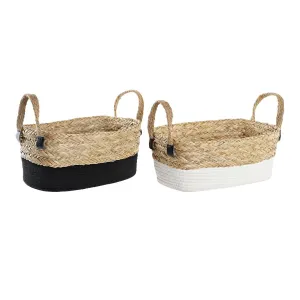 Basket Dkd Home Decor 36 x 20 x 16 Cm 2 Units