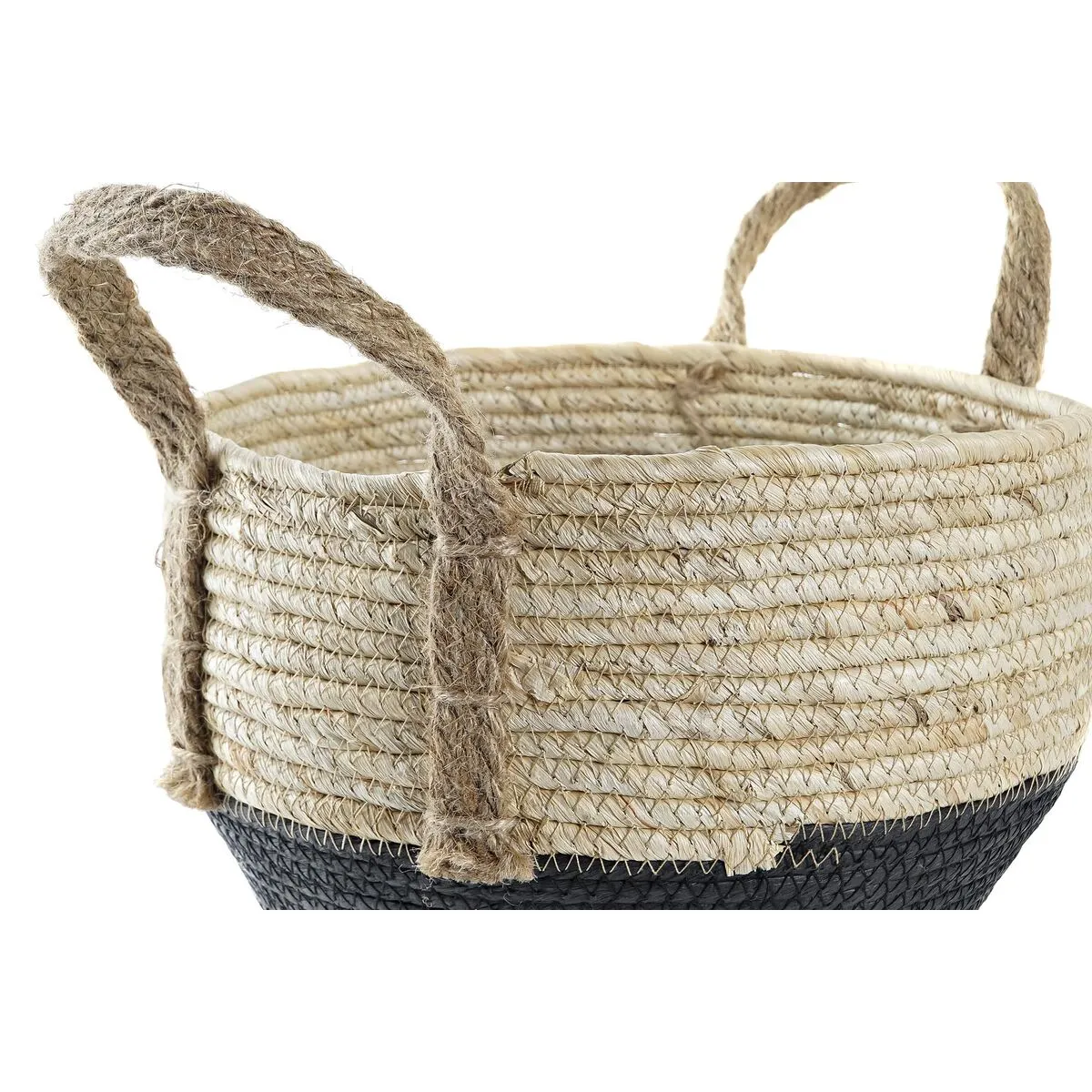 Basket Set Dkd Home Decor 33 x 33 x 20 Cm Natural Fibre 2 Units