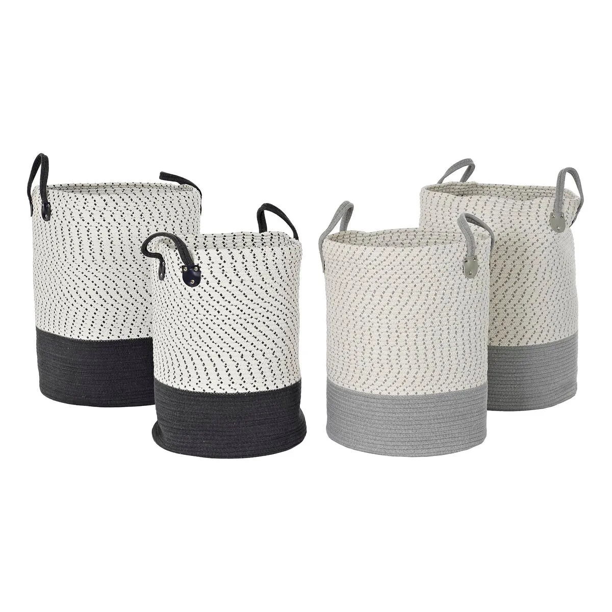 Basket Set Dkd Home Decor 40 x 40 x 52 Cm 2 Units