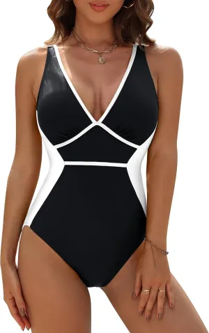 Blooming Jelly Women Tummy Control Swimsuits One Piece Modest Bathing Suit Lace Up Slimming Swim Suits 2025
