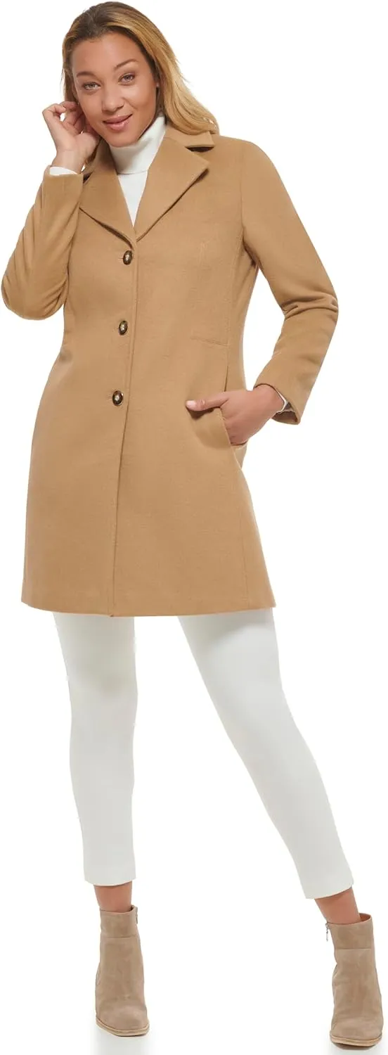 Calvin Klein Women's Classic Cashmere Wool Blend Coat