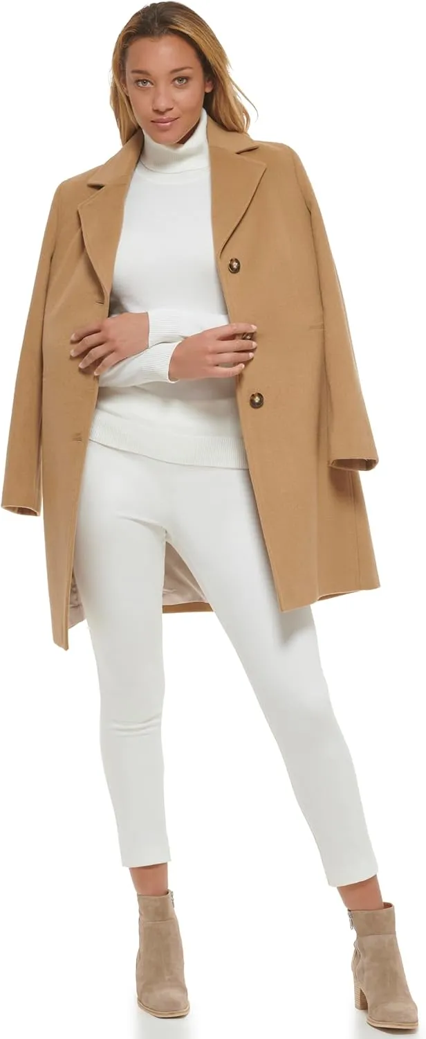 Calvin Klein Women's Classic Cashmere Wool Blend Coat