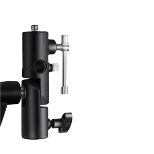 Camera Flash Bracket h Type Mount with Umbrella Softbox Holder Adapter for Speedlite Led Light Stand Tripod
