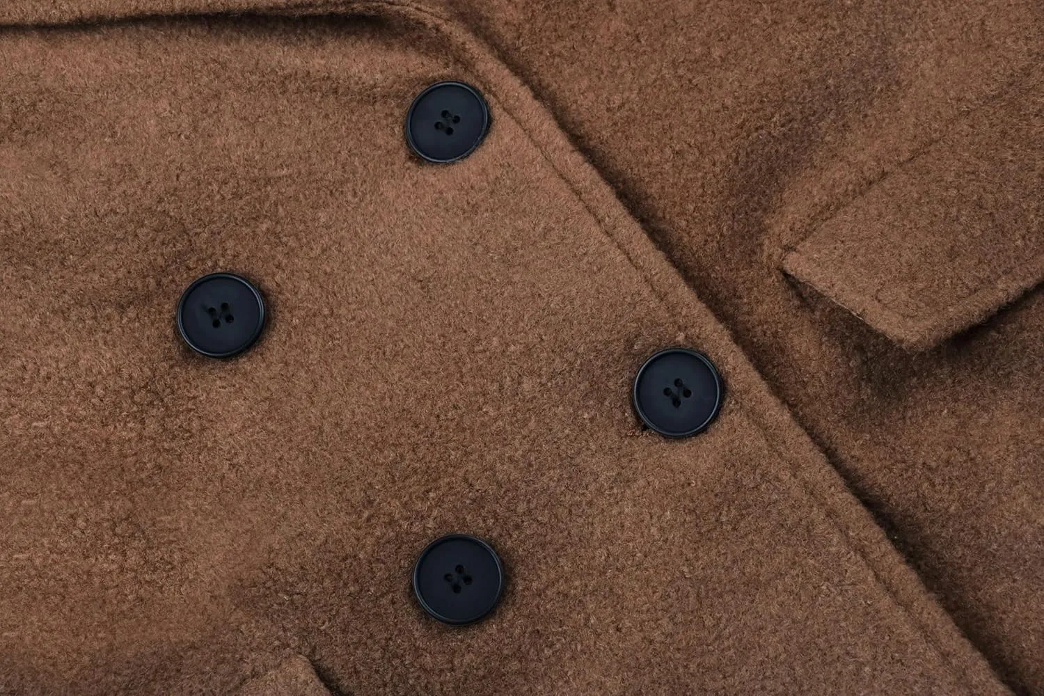 CHARTOU Women Oversized Long Winter Coats Warm Wool Blend Pea Trench Coat Overcoat