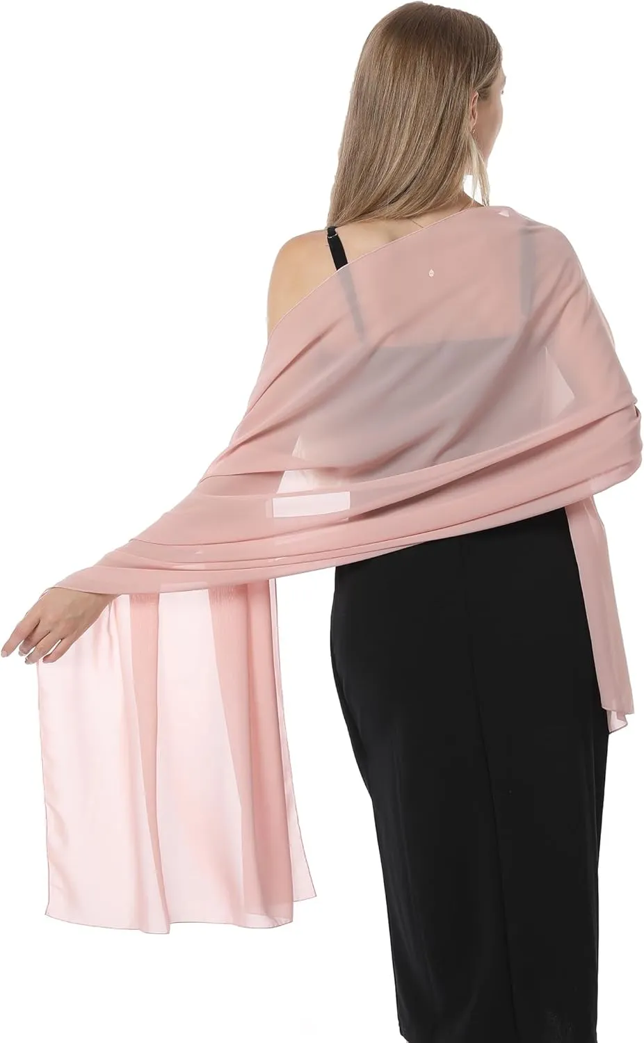 Chiffon Shawls and Wraps for Evening Dresses Women Elegant Soft Scarf Bridal Scarve Wedding Stole