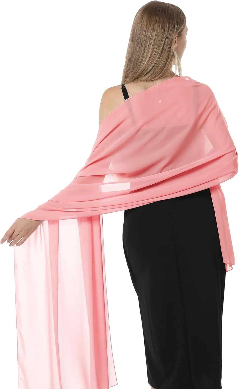 Chiffon Shawls and Wraps for Evening Dresses Women Elegant Soft Scarf Bridal Scarve Wedding Stole