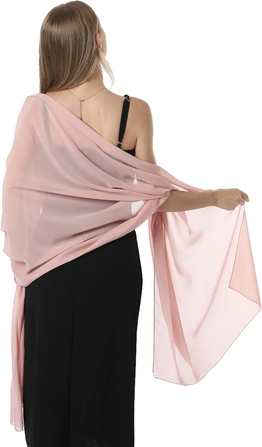 Chiffon Shawls and Wraps for Evening Dresses Women Elegant Soft Scarf Bridal Scarve Wedding Stole