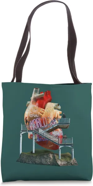 Cool Retro Anatomical Heart Funny Doctor Graffiti vintage Tote Bag