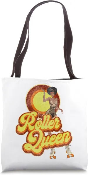 Cool Roller Skating Skate Girl 1970S Retro Afro Tote Bag
