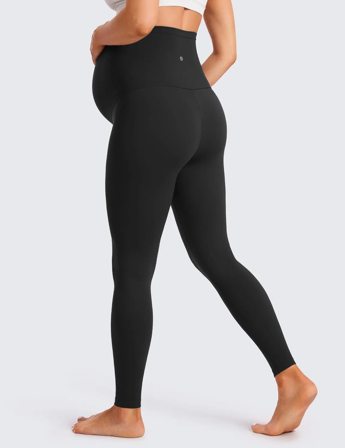 CRZ YOGA Butterluxe Extra Long Maternity Leggings for Tall Women 30'' Workout Yoga Lounge Pants Over The Belly Pregnancy Soft