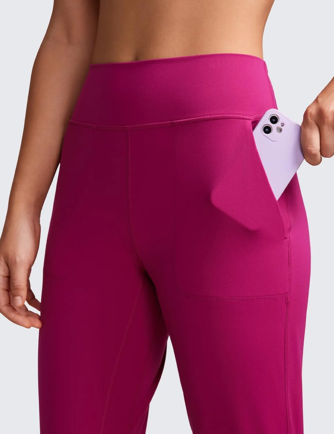 CRZ YOGA Butterluxe High Waisted Joggers for Women 27" - Buttery Soft Yoga Lounge Workout Leggings Pants with Pockets