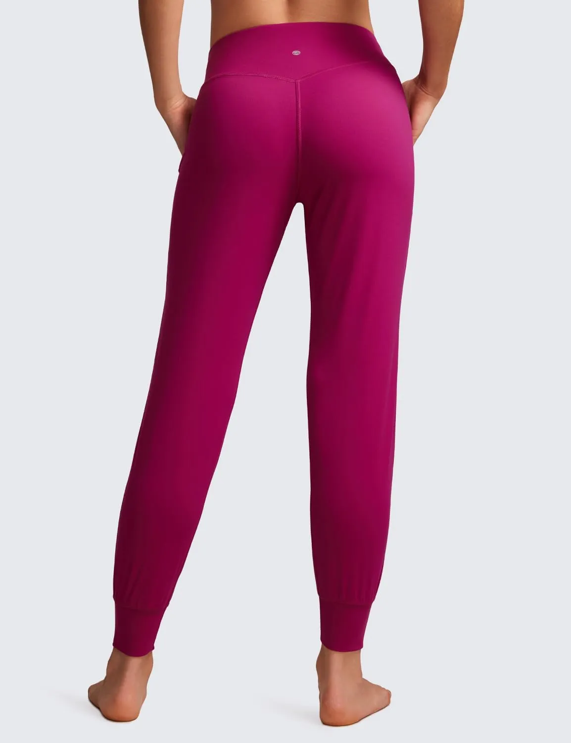 CRZ YOGA Butterluxe High Waisted Joggers for Women 27" - Buttery Soft Yoga Lounge Workout Leggings Pants with Pockets