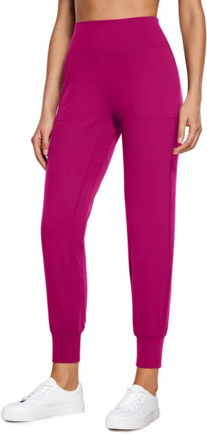 CRZ YOGA Butterluxe High Waisted Joggers for Women 27" - Buttery Soft Yoga Lounge Workout Leggings Pants with Pockets