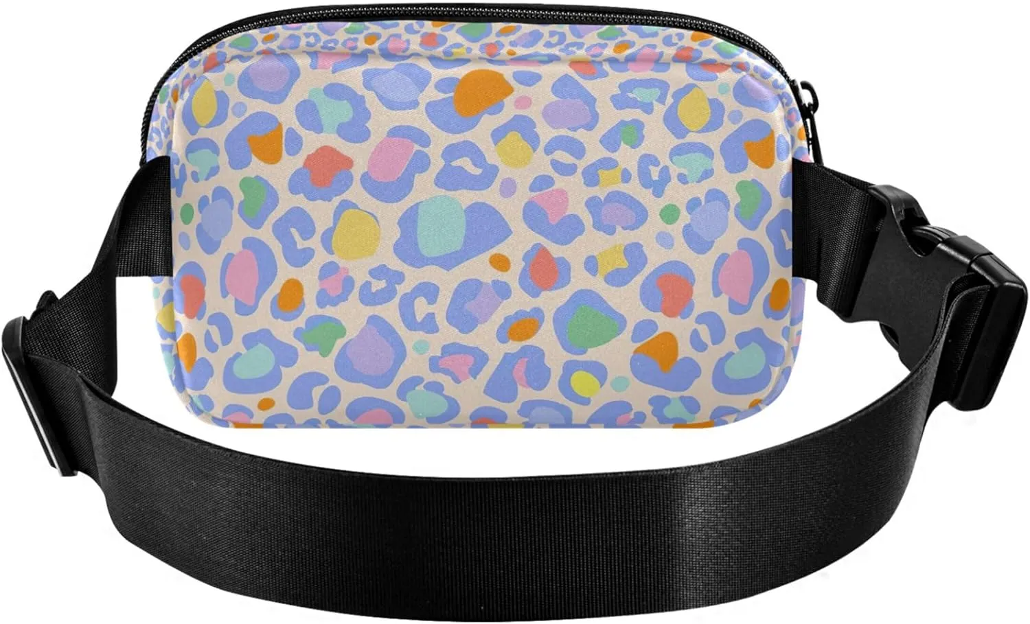 Customized Animal Skin Rainbow Women Fanny Packs Flower Hip Bag Belt Purse Waterproof Waist Pack for Women