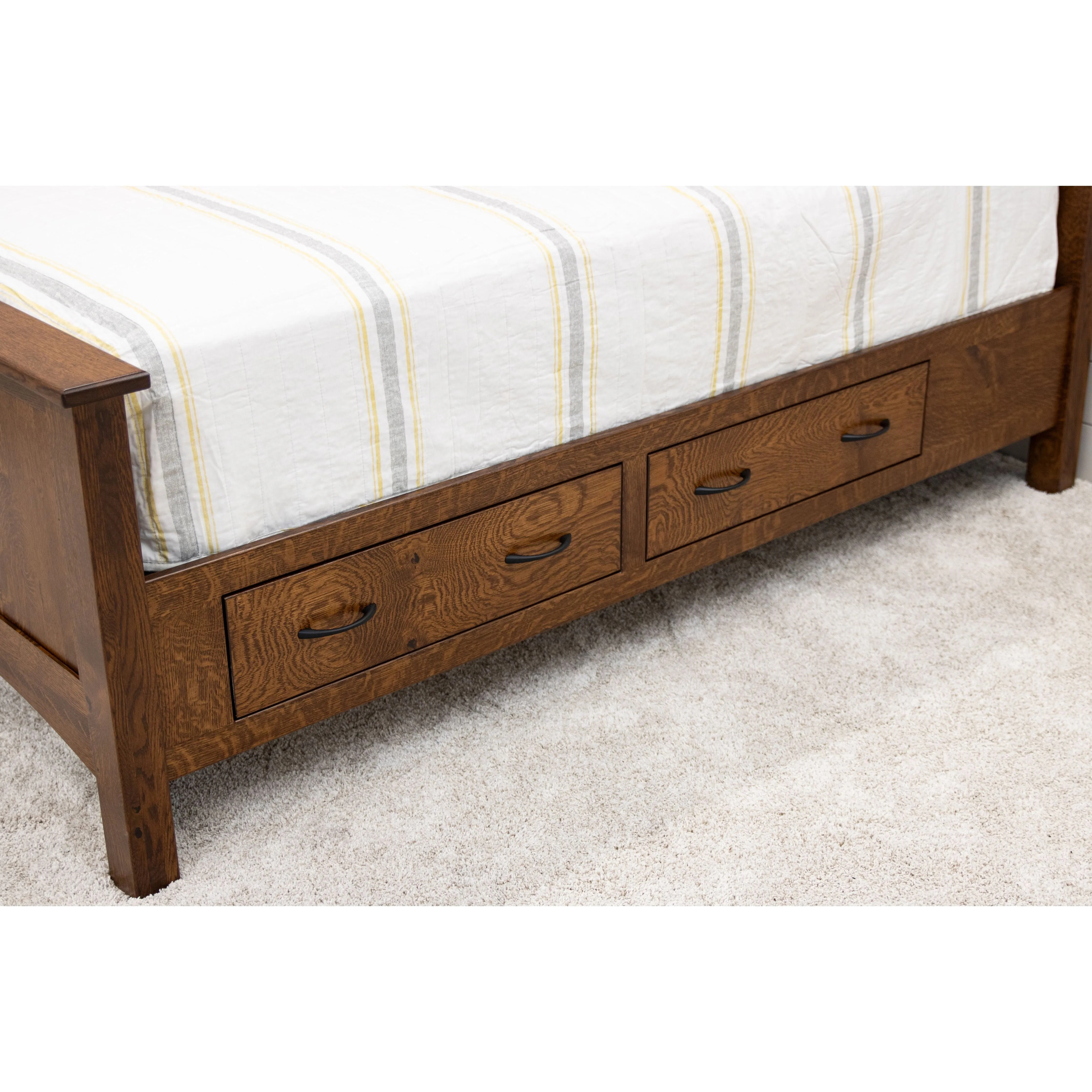DCF Mission Twin Storage Platform Bed