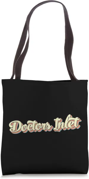 Doctors Inlet TShirt Retro Art Baseball Font Vintage Tote Bag