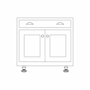 Double Drawerline Base Cabinet