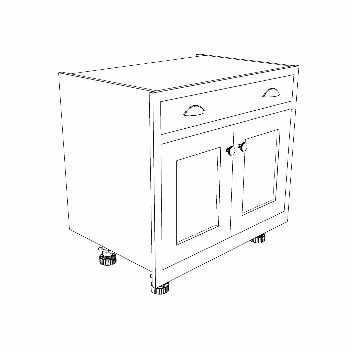 Double Drawerline Base Cabinet