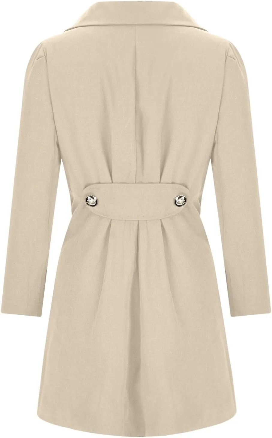 Dress Coats for Women 2024 Elegant Double Breasted Maxi Long Pea Coat Trendy Winter Warm Wool Lapel Trench Coats