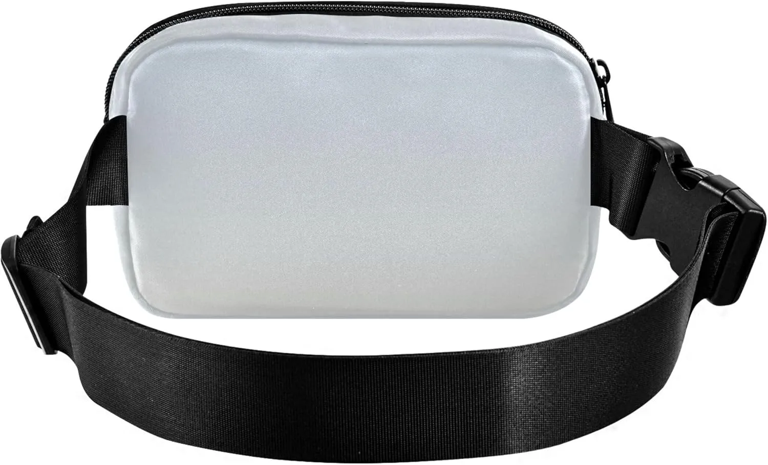 Elegant Blue Floral White Gradient Women Fanny Pack Waterproof Hip Pouch Belt Bag Cute Travel Waist Pouch